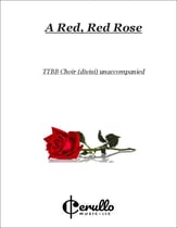 A Red, Red Rose TTBB choral sheet music cover